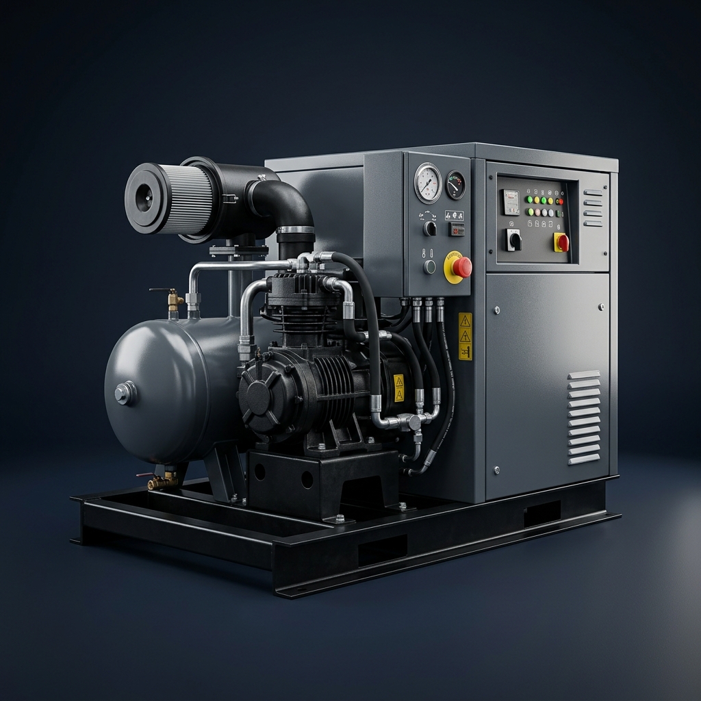 Industrial screw compressor